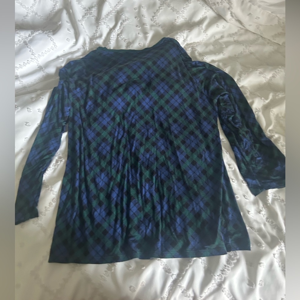 Plaid Little Sleepies PJ Top